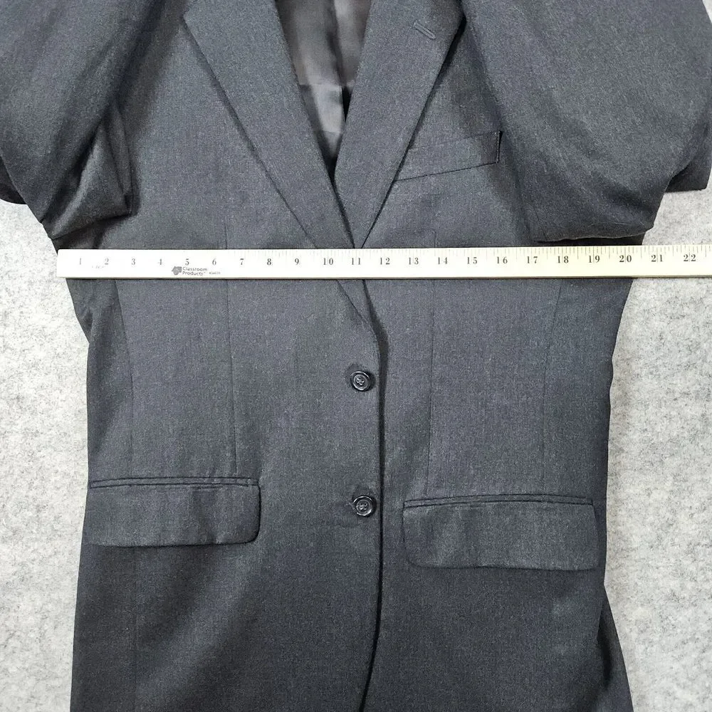 Jos A Bank Men's Charcoal Blazer Size 40R Wool & Cashmere Single Breasted Vented
